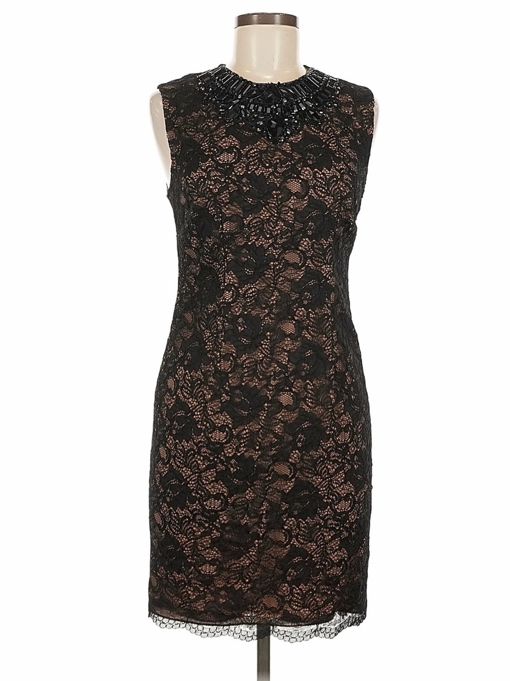 Haute Hippie Embellished Lace Sheath Dress